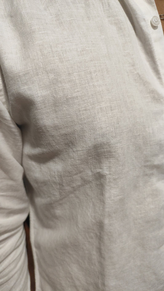 Chemise 100% lin blanche