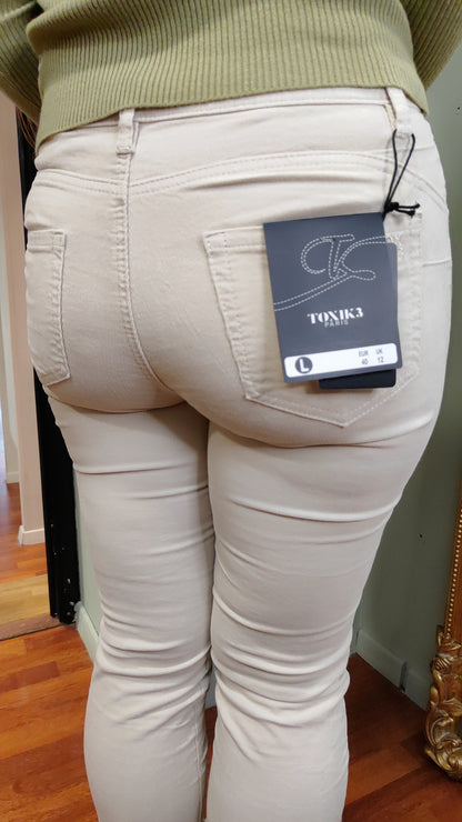 Jean velours beige