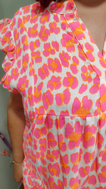 Robe léo fluo