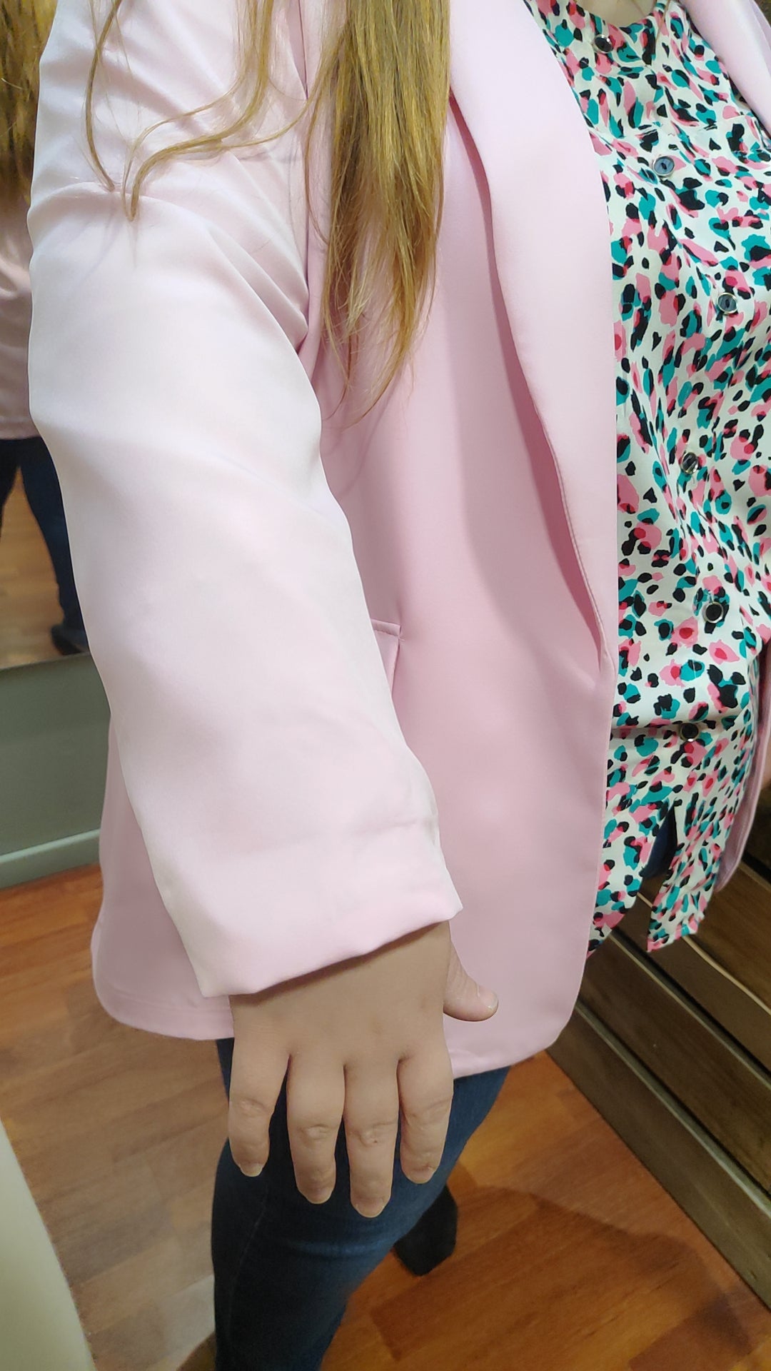 Blazer manches léopard