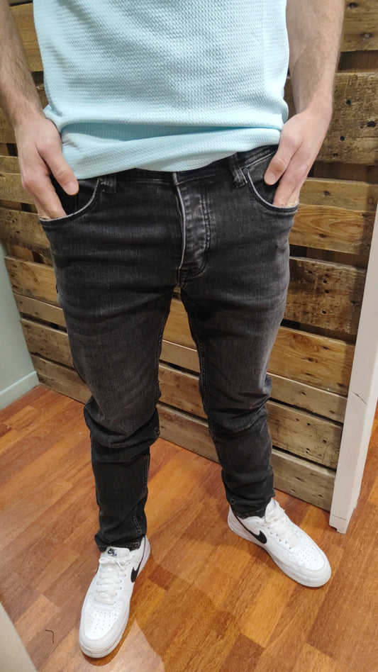 Jean regular gris