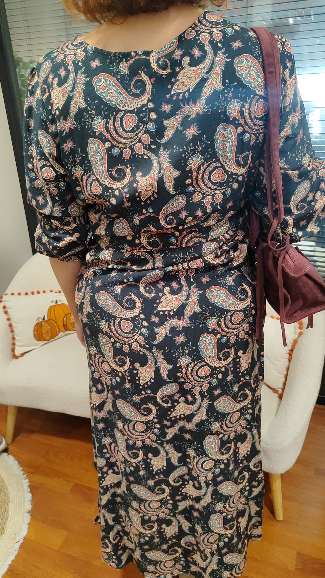 Robe longue imprimé paisley