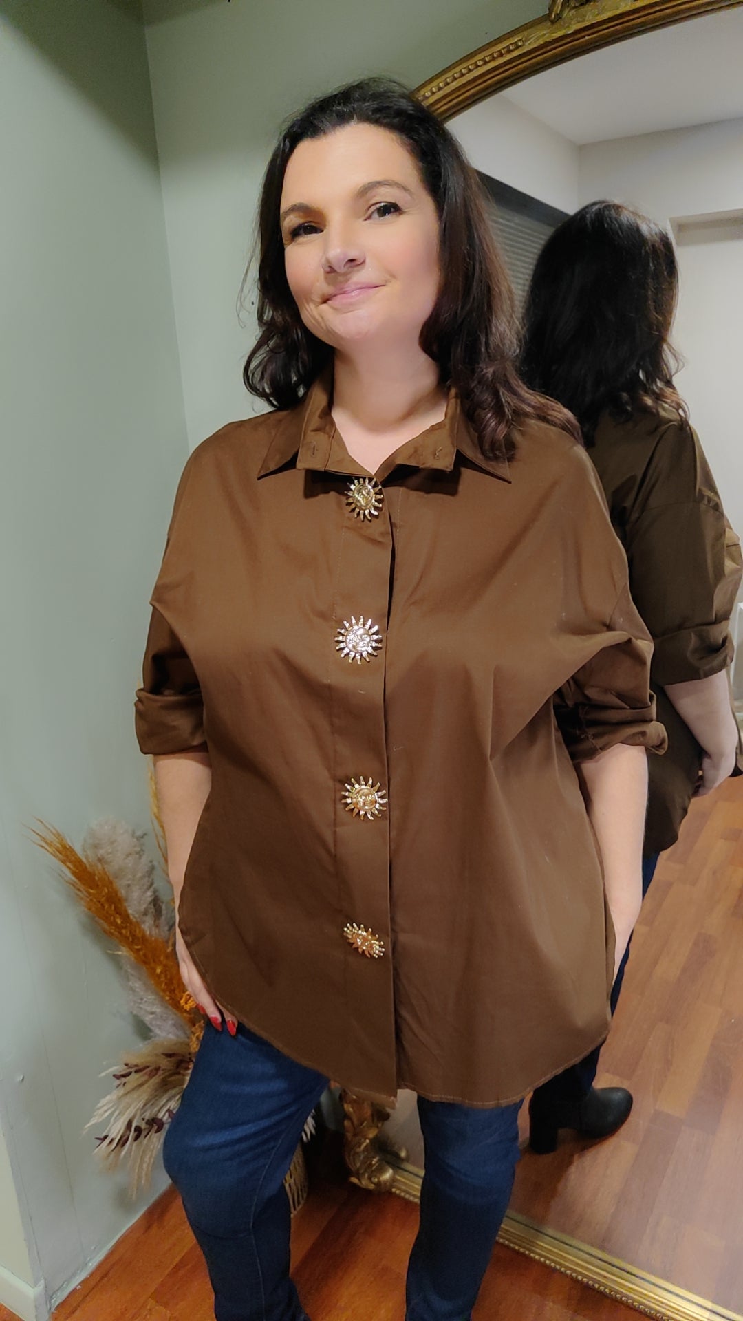 Chemise broche soleil