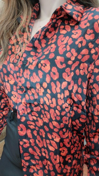 Chemise léo rouge
