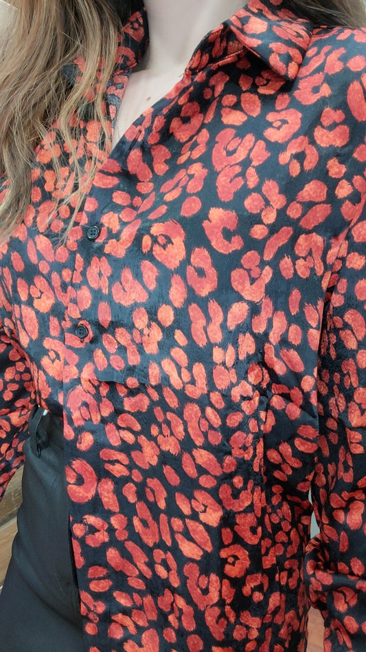 Chemise léo rouge