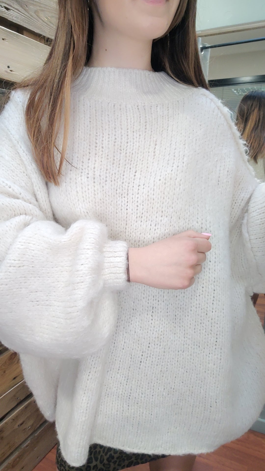 Pull oversize mohair