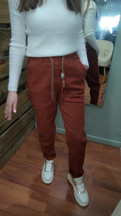 Jean jogg brique