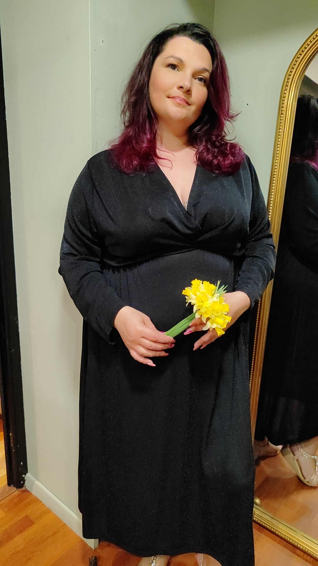 Robe noire pailletée