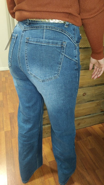 Jean wide leg bleu