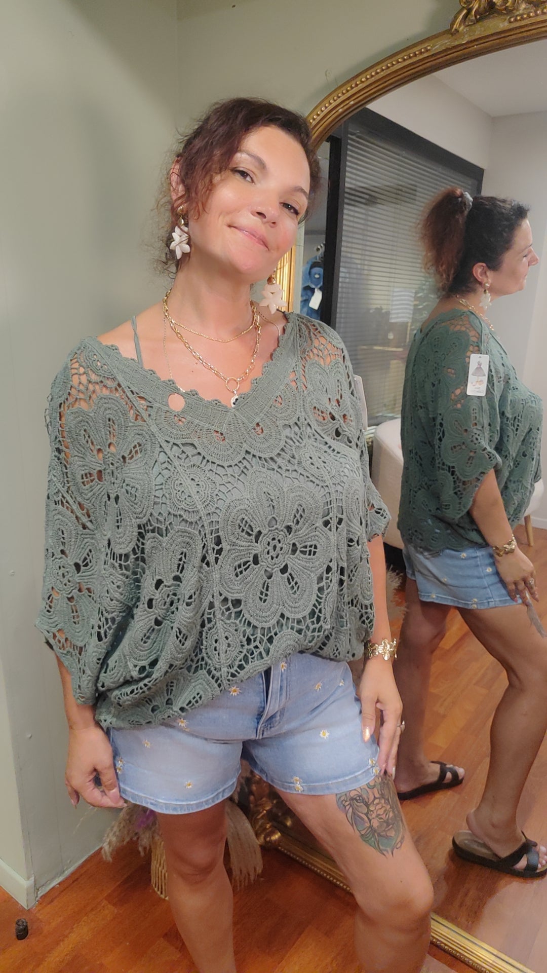 Haut crochet avec débardeur