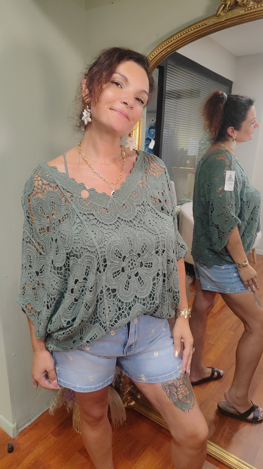 Haut crochet avec débardeur