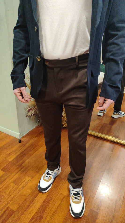 Pantalon habillé chocolat