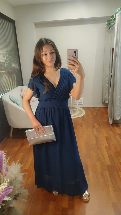Robe cérémonie Audrey marine