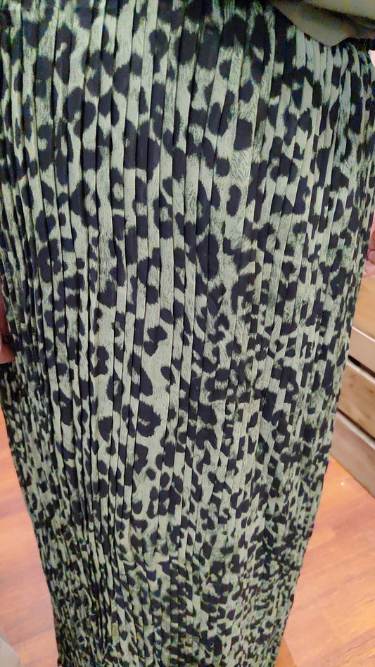 Jupe longue léo kaki