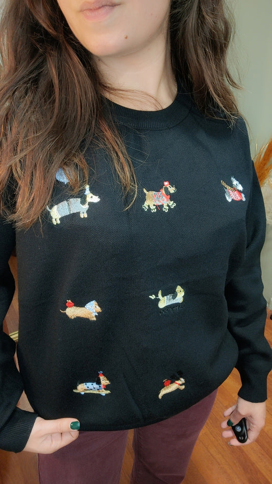 Pull noir chien