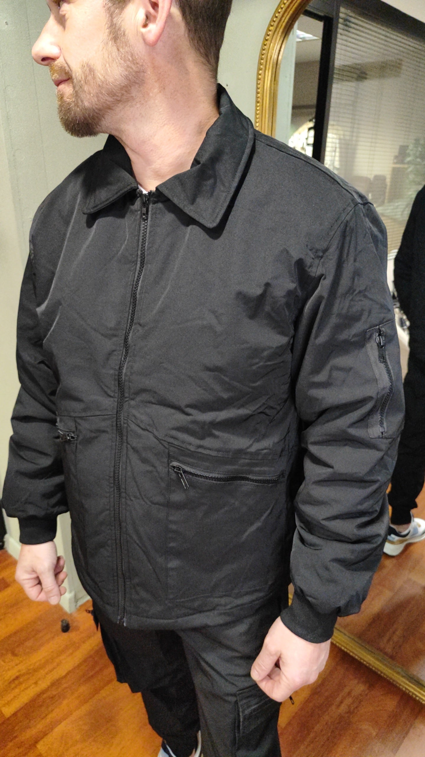 Ensemble veste et cargo noir