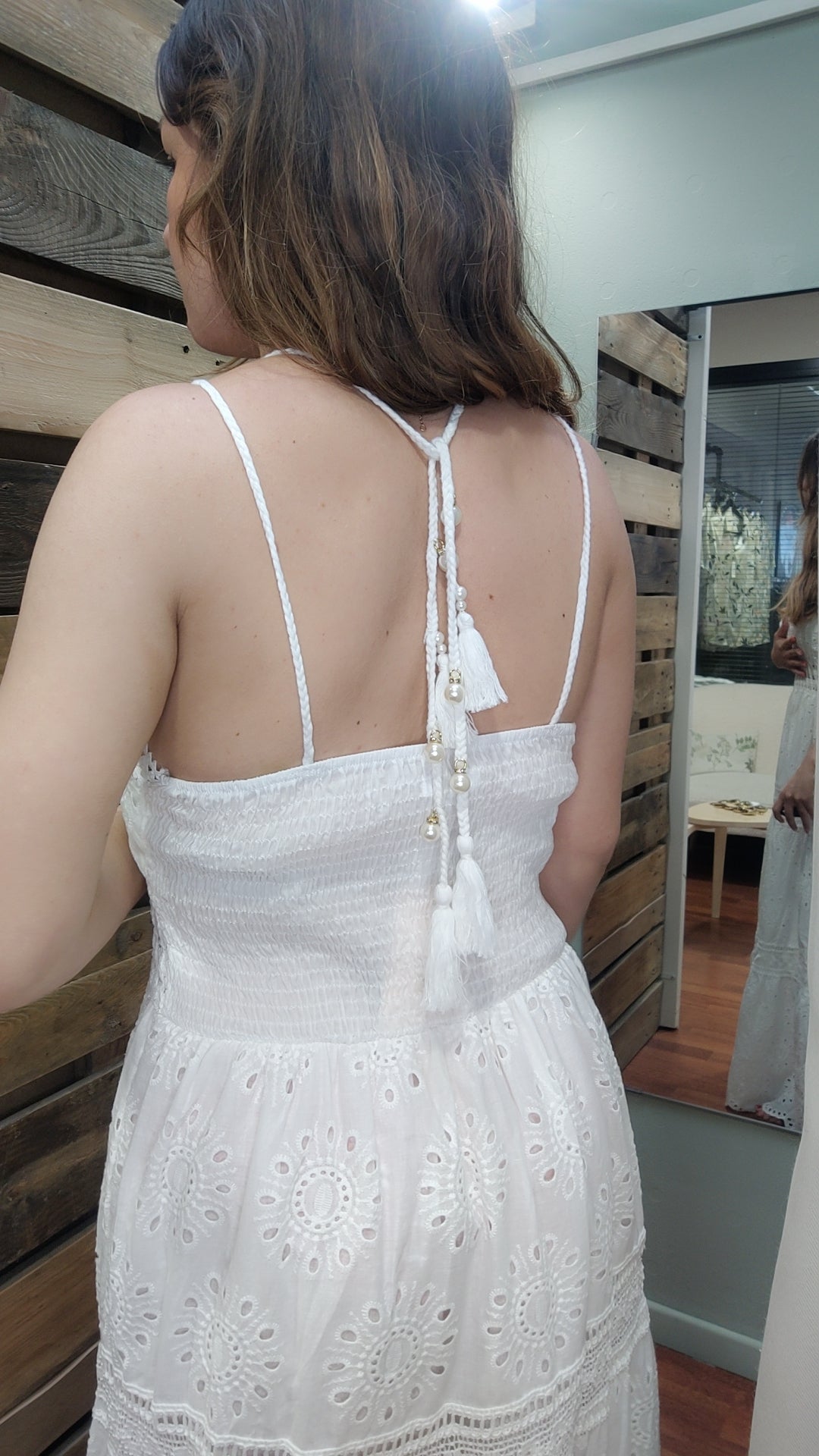 Robe longue bohème blanche