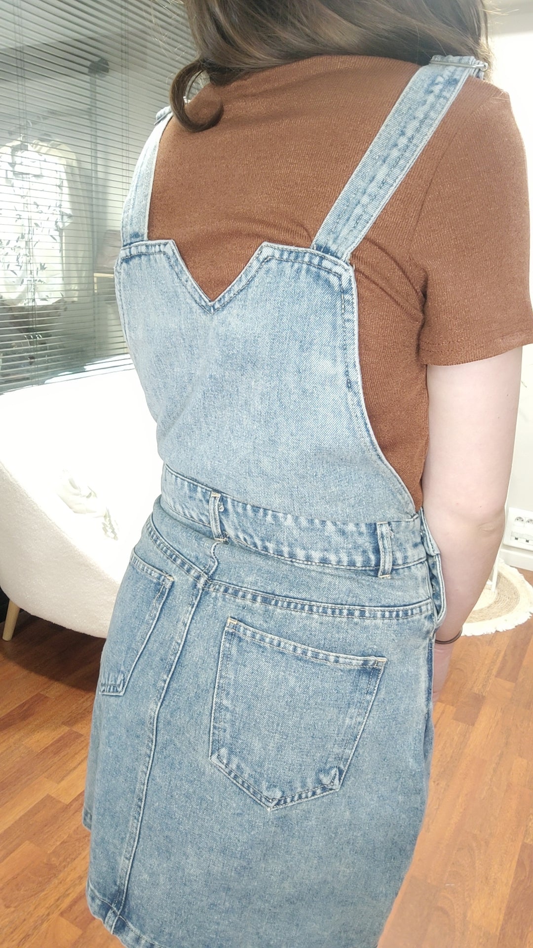 Salopette jupe en jean