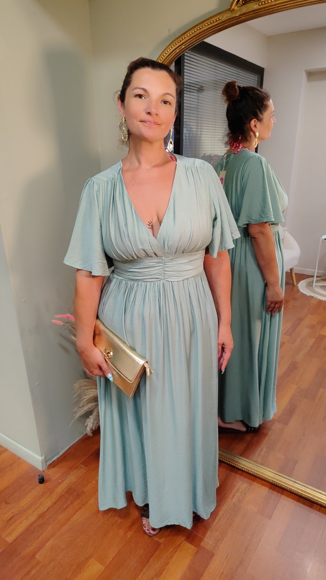 Robe de cérémonie Maelle sauge