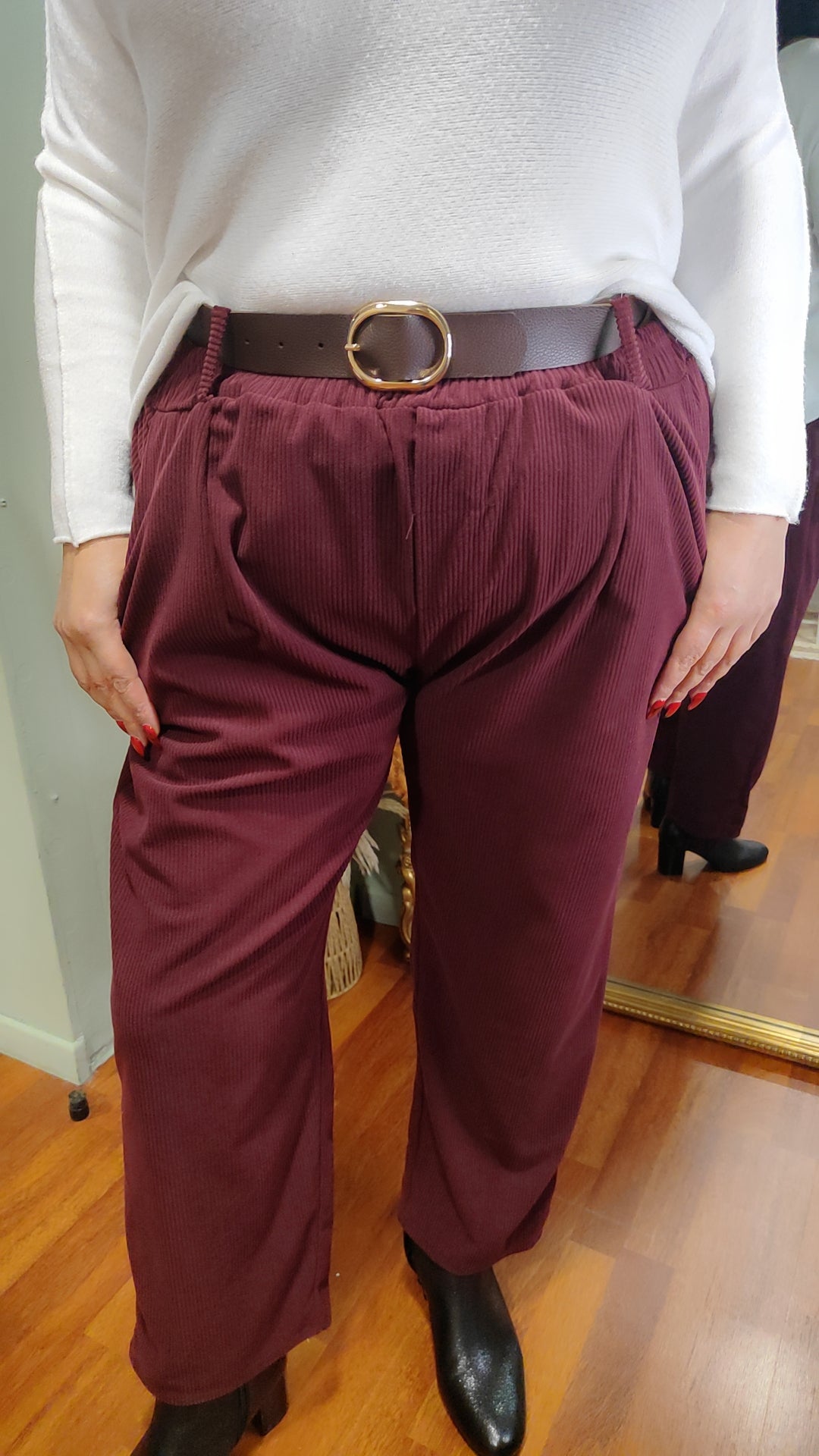 Pantalon velours cotelé