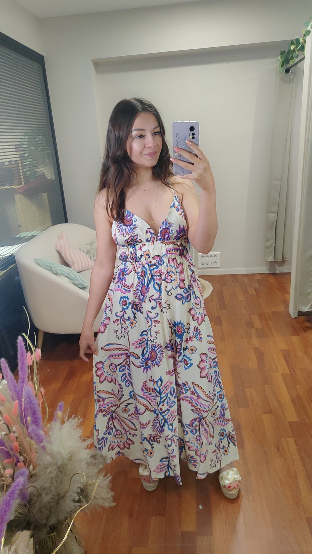 Robe motifs dos nu