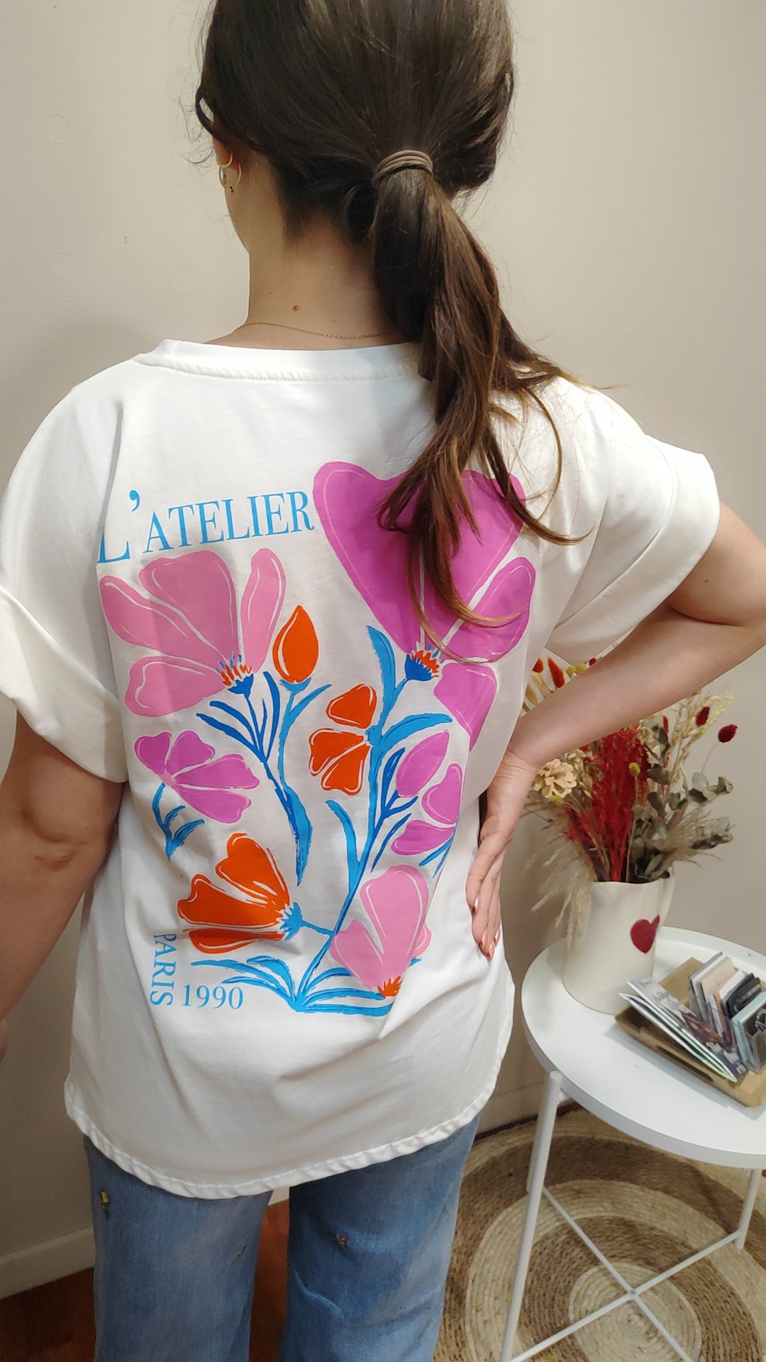 T-shirt blanc L'atelier Paris