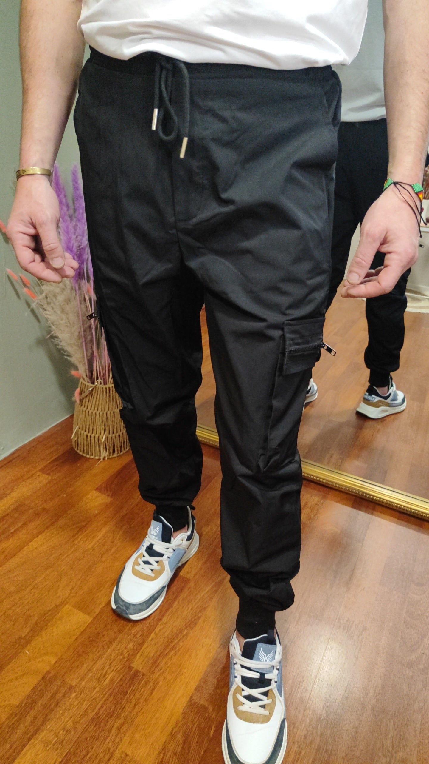 Ensemble veste et cargo noir