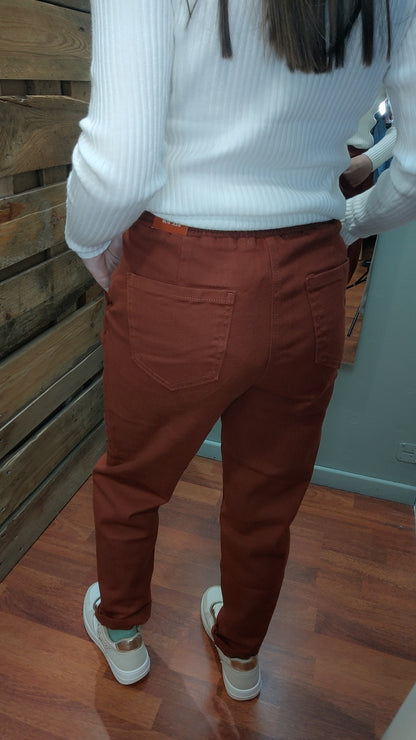 Jean jogg brique