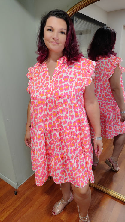 Robe léo fluo