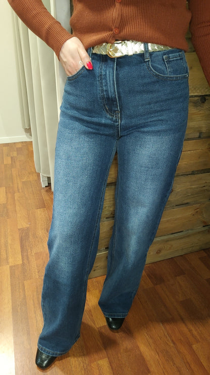Jean wide leg bleu