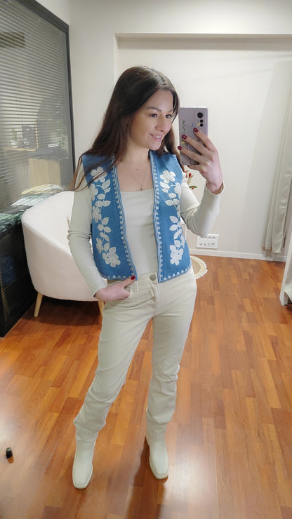 Jean velours beige