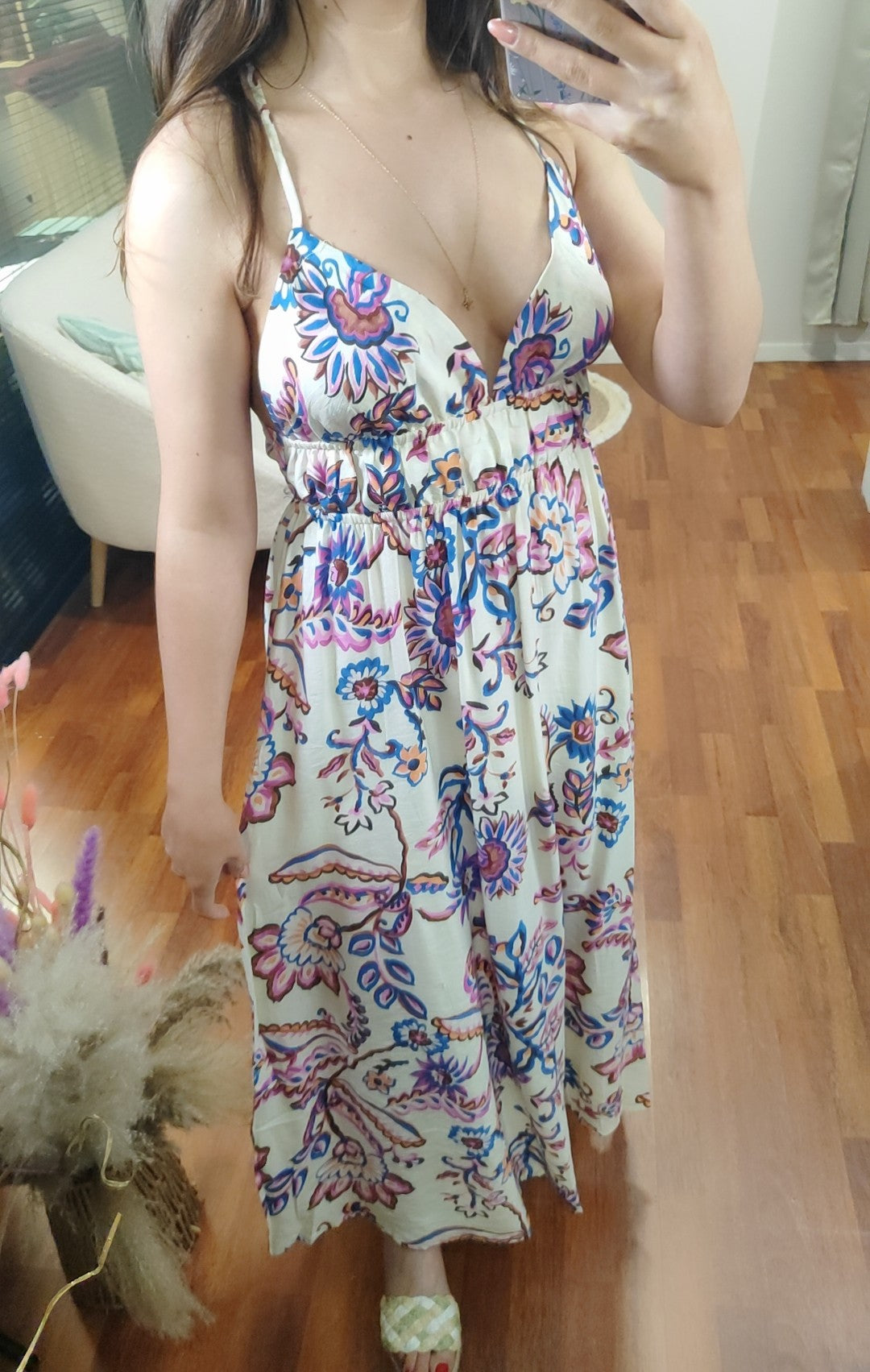 Robe motifs dos nu