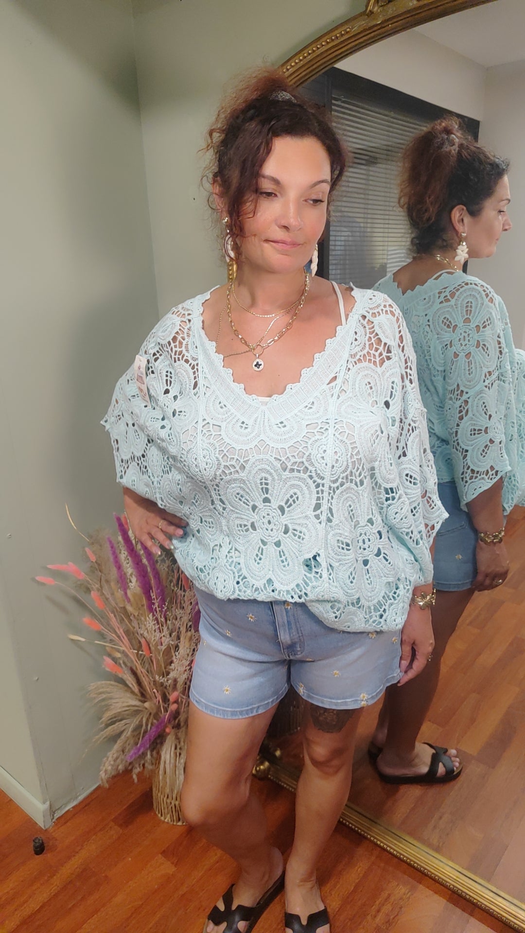 Haut crochet avec débardeur