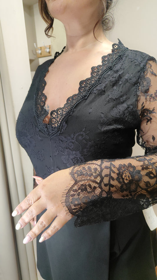 Body dentelle noir