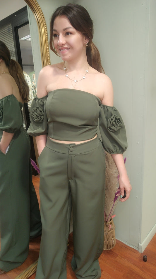 Ensemble kaki ou noir