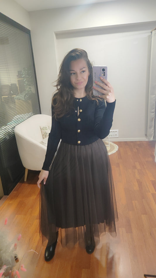 Jupe tulle choco ou bordeaux