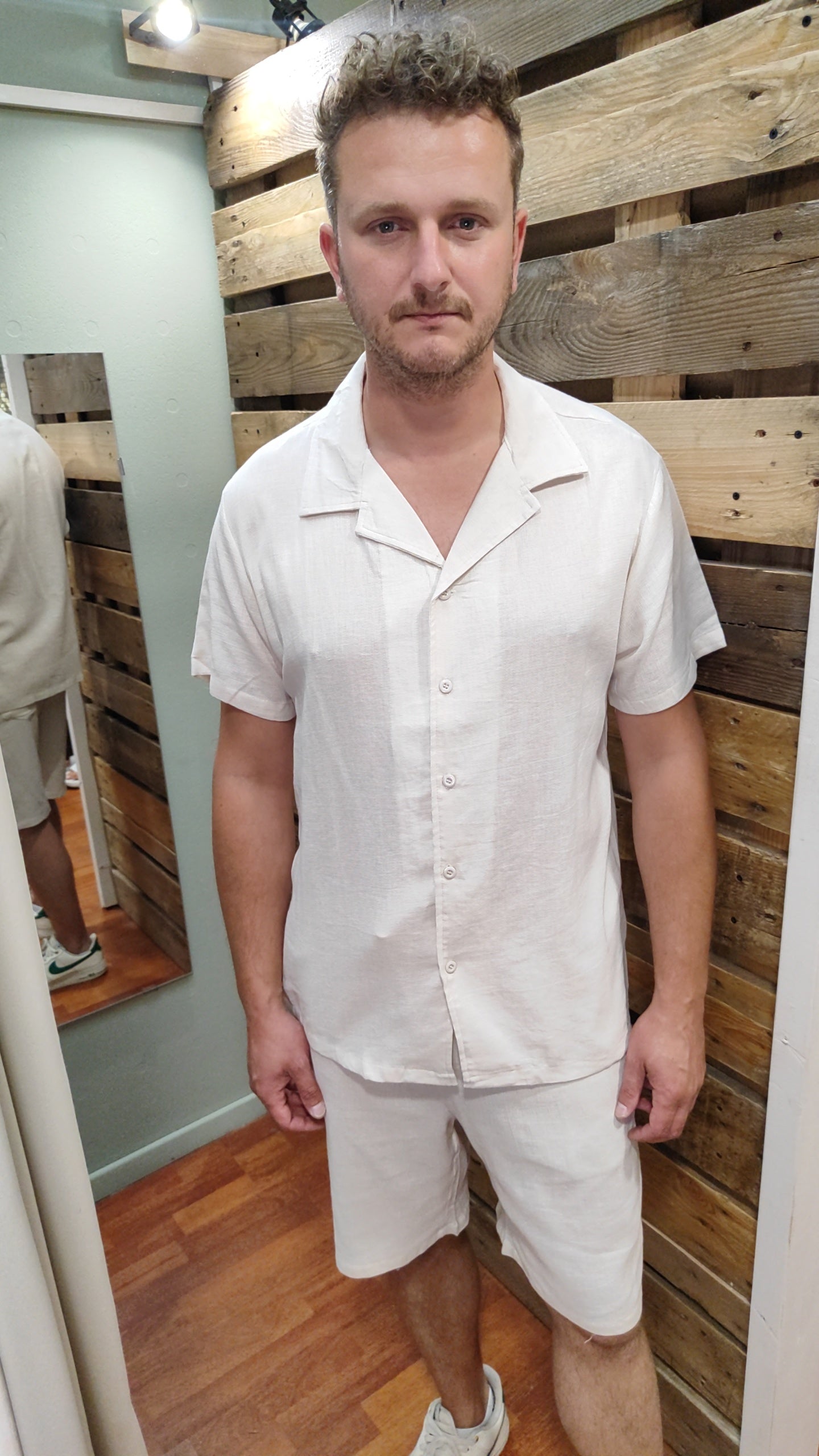 Ensemble chemisette short coton