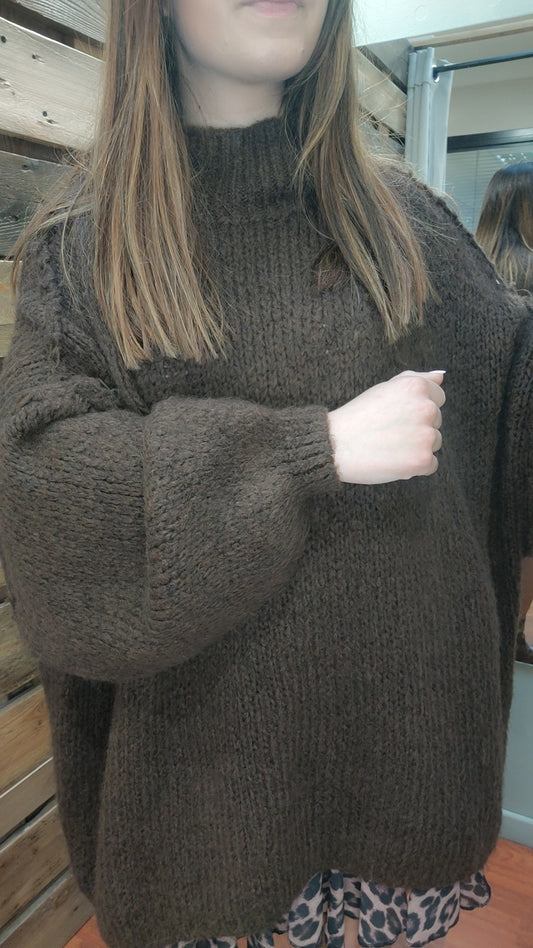 Pull oversize mohair